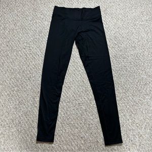 Pink Victoria's Secret Black Ultimate Leggings Womens S Key Pocket Mid Rise Logo